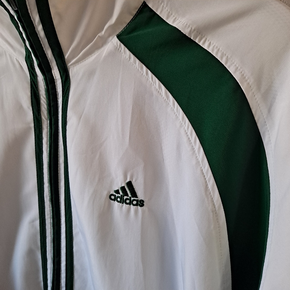 Adidas Green & White Windbreaker - Picture 4 of 9